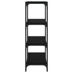 Book Cabinet Black 40x33x100 cm Engineered Wood and Steel