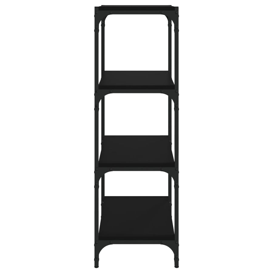 Book Cabinet Black 40x33x100 cm Engineered Wood and Steel