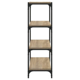 Book Cabinet Sonoma Oak 40x33x100 cm Engineered Wood and Steel