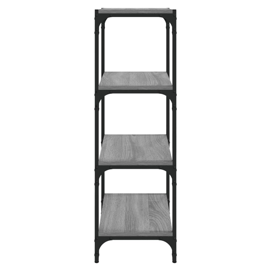 Book Cabinet Grey Sonoma 40x33x100 cm Engineered Wood and Steel