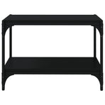 TV Cabinet Black 60x33x41 cm Engineered Wood and Steel