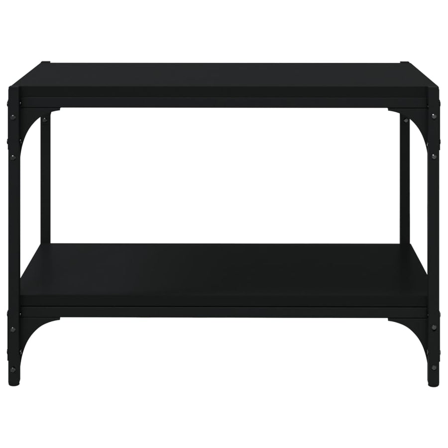 TV Cabinet Black 60x33x41 cm Engineered Wood and Steel