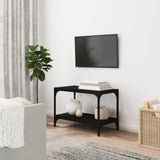 TV Cabinet Black 60x33x41 cm Engineered Wood and Steel
