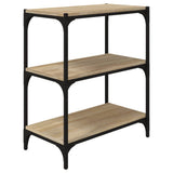 Book Cabinet Sonoma Oak 60x33x70.5 cm Engineered Wood and Steel - Front View
