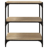 Book Cabinet Sonoma Oak 60x33x70.5 cm Engineered Wood and Steel - 45-Degree Angle