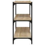 Book Cabinet Sonoma Oak 60x33x70.5 cm Engineered Wood and Steel