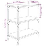 Book Cabinet Sonoma Oak 60x33x70.5 cm Engineered Wood and Steel - Extra Image