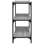 Book Cabinet Grey Sonoma 60x33x70.5cm Engineered Wood and Steel