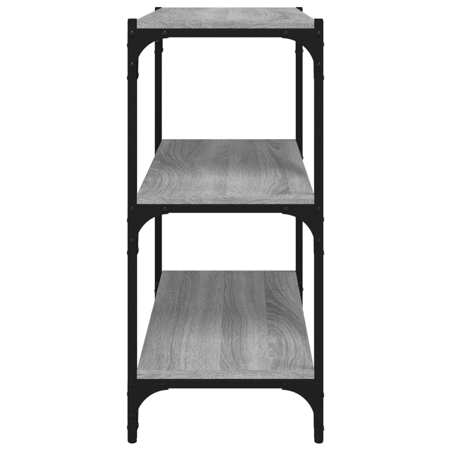 Book Cabinet Grey Sonoma 60x33x70.5cm Engineered Wood and Steel