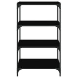 Book Cabinet Black 60x33x100 cm Engineered Wood and Steel