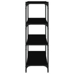 Book Cabinet Black 60x33x100 cm Engineered Wood and Steel