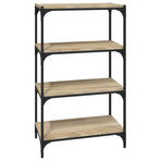 Book Cabinet Sonoma Oak 60x33x100 cm Engineered Wood and Steel