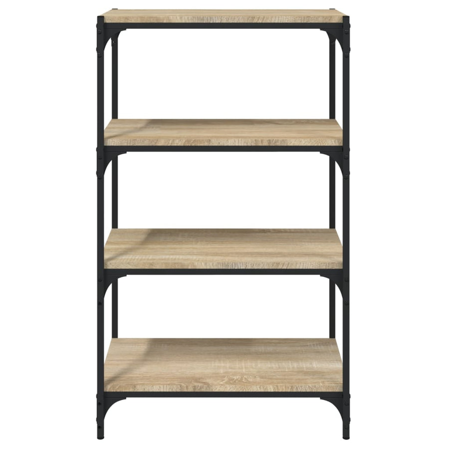 Book Cabinet Sonoma Oak 60x33x100 cm Engineered Wood and Steel