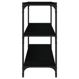 Book Cabinet Black 80x33x70.5 cm Engineered Wood and Steel