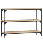 Book Cabinet Sonoma Oak 100x33x70.5cm Engineered Wood and Steel