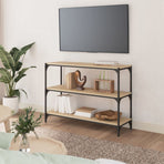 Book Cabinet Sonoma Oak 100x33x70.5cm Engineered Wood and Steel