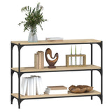 Book Cabinet Sonoma Oak 100x33x70.5 cm Engineered Wood and Steel - Top-Down View