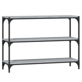 Book Cabinet Grey Sonoma 100x33x70.5cm Engineered Wood and Steel
