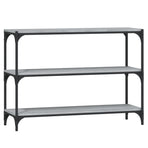 Book Cabinet Grey Sonoma 100x33x70.5cm Engineered Wood&Steel