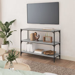 Book Cabinet Grey Sonoma 100x33x70.5cm Engineered Wood&Steel