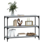 Book Cabinet Grey Sonoma 100x33x70.5cm Engineered Wood&Steel