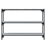 Book Cabinet Grey Sonoma 100x33x70.5cm Engineered Wood&Steel