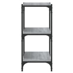 Book Cabinet Grey Sonoma 100x33x70.5cm Engineered Wood&Steel