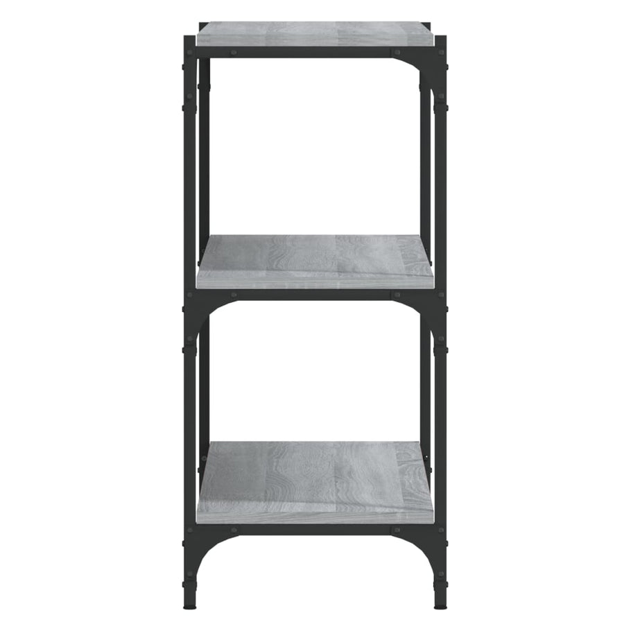 Book Cabinet Grey Sonoma 100x33x70.5cm Engineered Wood&Steel