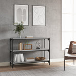 Book Cabinet Grey Sonoma 100x33x70.5cm Engineered Wood&Steel