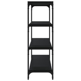 Book Cabinet Black 100x33x100 cm Engineered Wood and Steel