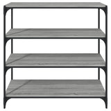 Book Cabinet Grey Sonoma 100x33x100 cm Engineered Wood and Steel