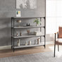 Book Cabinet Grey Sonoma 100x33x100cm Engineered Wood and Steel