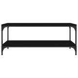 Coffee Table Black 100x50x40 cm Engineered Wood