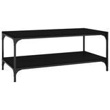 Coffee Table Black 80x50x40 cm Engineered Wood