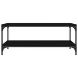 Coffee Table Black 80x50x40 cm Engineered Wood