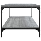 Coffee Table Grey Sonoma 80x50x40 cm Engineered Wood - 45-Degree Angle