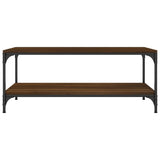 Coffee Table Brown Oak 80x50x40 cm Engineered Wood