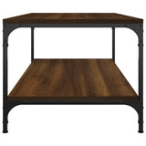 Coffee Table Brown Oak 80x50x40 cm Engineered Wood