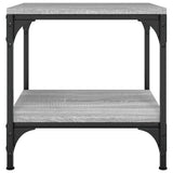 Coffee Table Grey Sonoma 50x50x40 cm Engineered Wood - Top-Down View