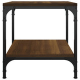 Coffee Table Brown Oak 50x50x40 cm Engineered Wood