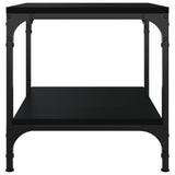 Side Table Black 40x40x40 cm Engineered Wood