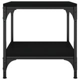 Side Tables 2 pcs Black 40x40x40 cm Engineered Wood
