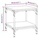 Side Table Sonoma Oak 40x40x40 cm Engineered Wood - Extra Image
