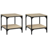 Side Tables 2 pcs Sonoma Oak 40x40x40 cm Engineered Wood