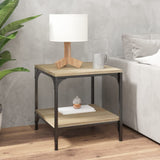 Side Tables 2 pcs Sonoma Oak 40x40x40 cm Engineered Wood - Side View