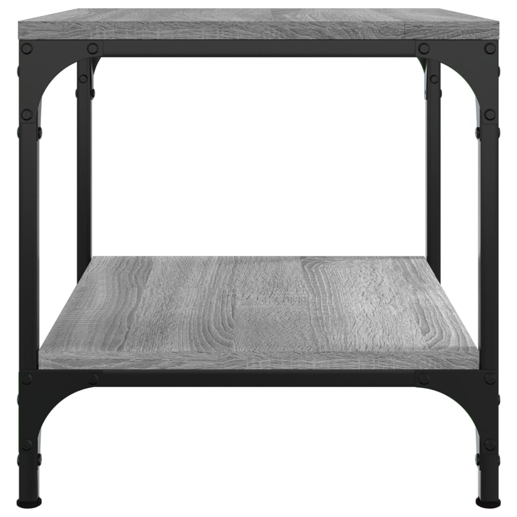 Side Table Grey Sonoma 40x40x40 cm Engineered Wood
