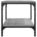 Side Table Grey Sonoma 40x40x40 cm Engineered Wood - 45-Degree Angle