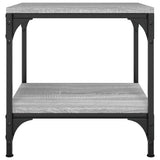 Side Tables 2 pcs Grey Sonoma 40x40x40 cm Engineered Wood - Rear View