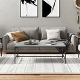 Coffee Table Grey Sonoma 100x50x35 cm Engineered Wood - Side View