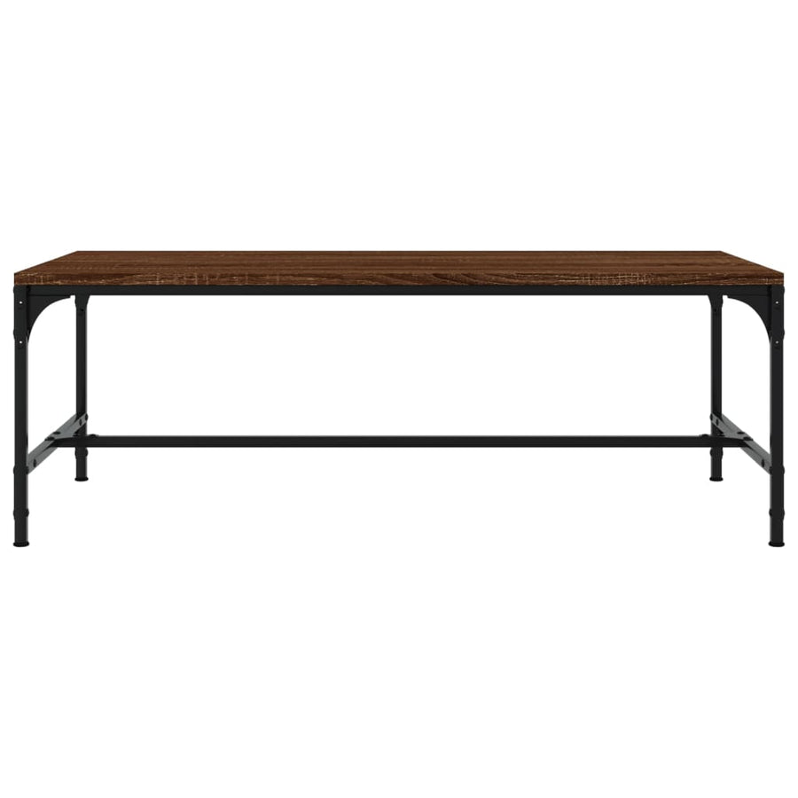 Coffee Table Brown Oak 100x50x35 cm Engineered Wood
